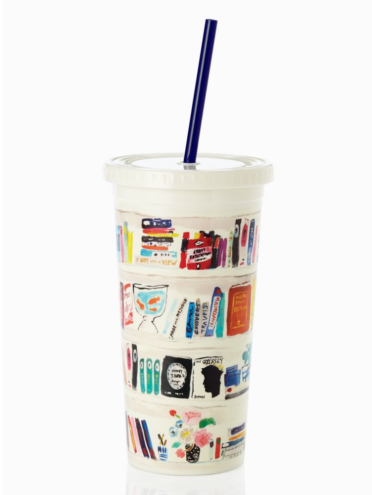 kate spade cup with straw