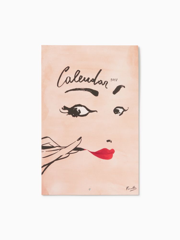 Read My Lips 12 Month Wall Calendar | Kate Spade New York
