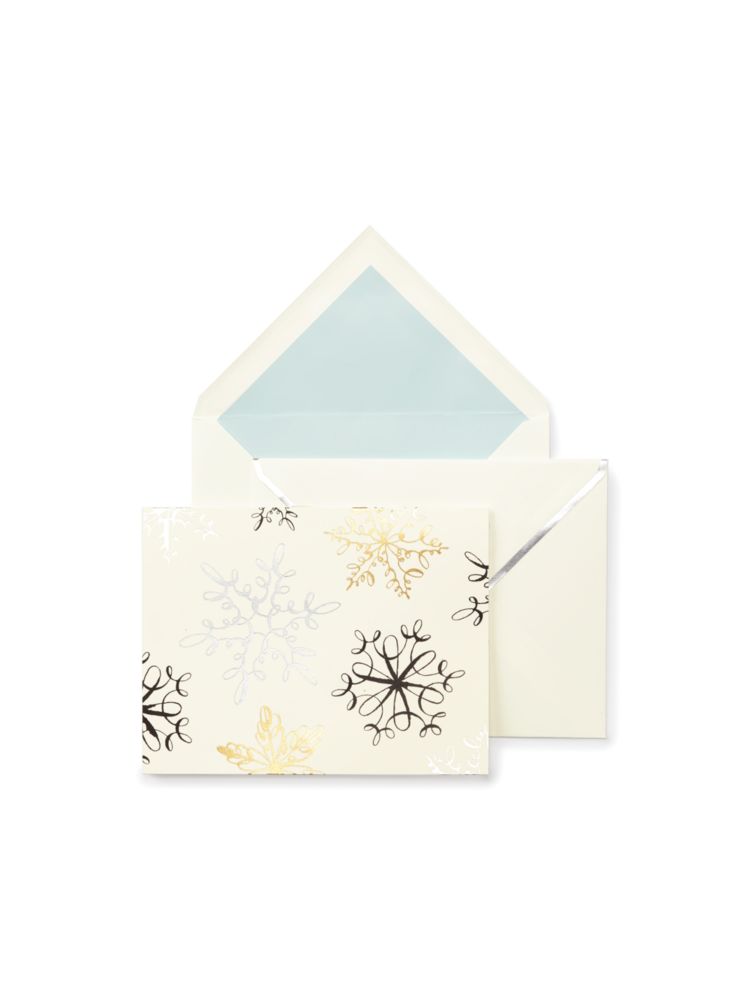 Snowflake Holiday Card Set, Light Blue, ProductTile