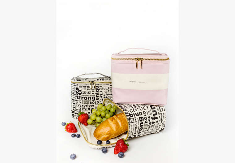 Save Room For Dessert Lunch Tote, Pomegranate, Product