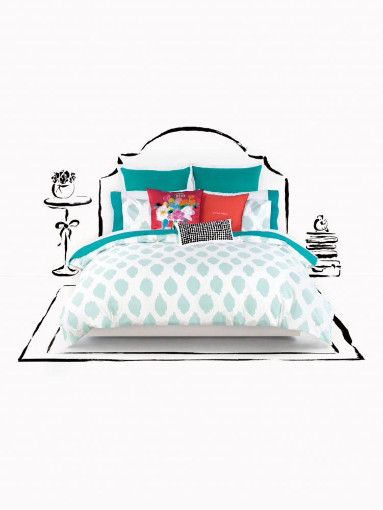 Painted Ogee Comforter Set, Light Blue, Product