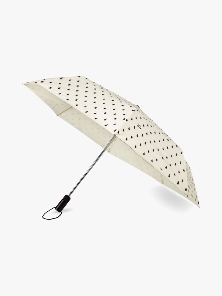 Rain Drop Travel Umbrella, Black/Cream, Product