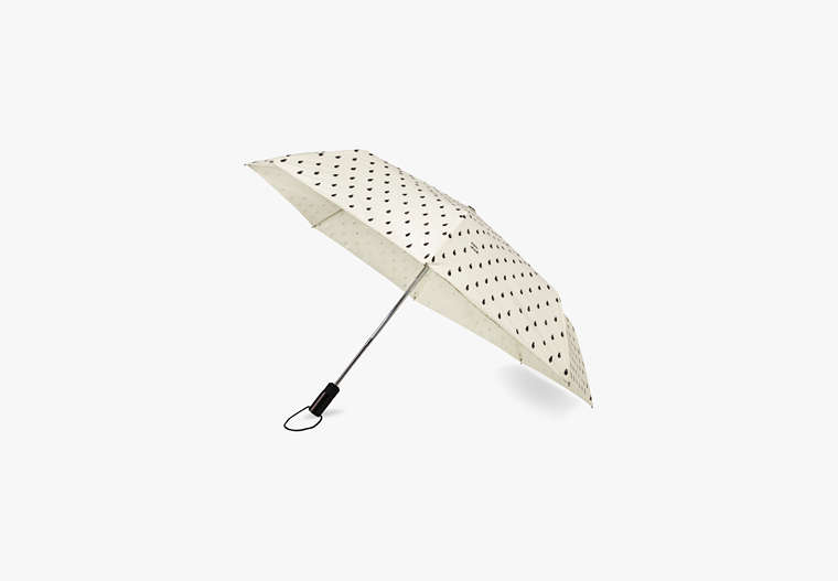 Rain Drop Travel Umbrella, Black/Cream, Product image number 0