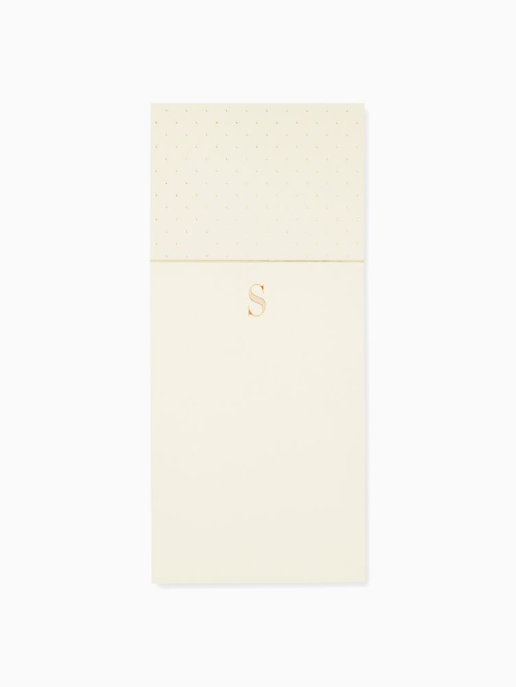 Initial S Notepad, BLUSH, Product