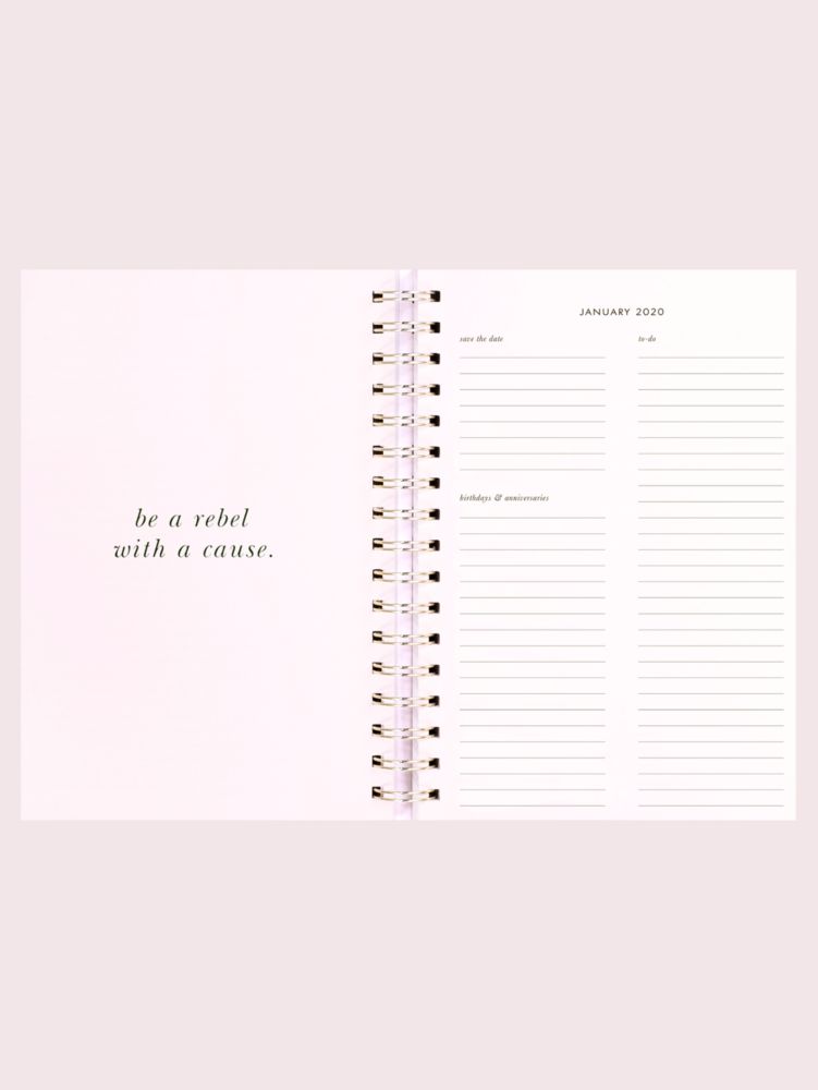 Flair Flora Large 12-month Planner, Black / Glitter, Product