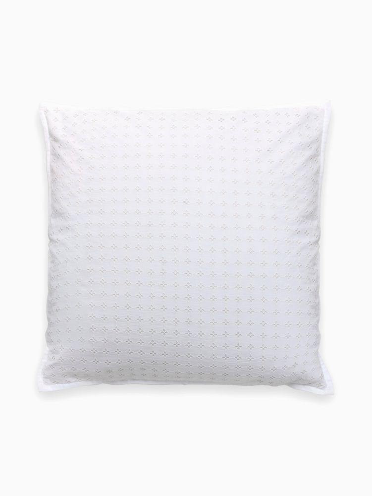 Dot Eyelet Euro Sham, Parchment, Product