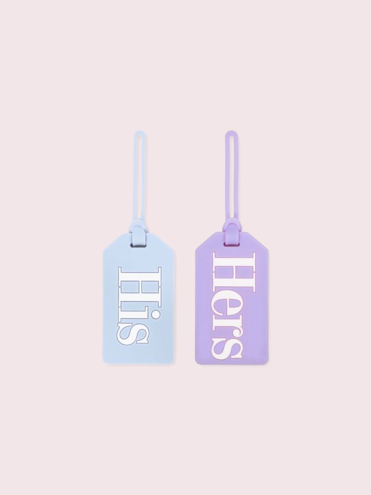 kate spade his and hers luggage tags