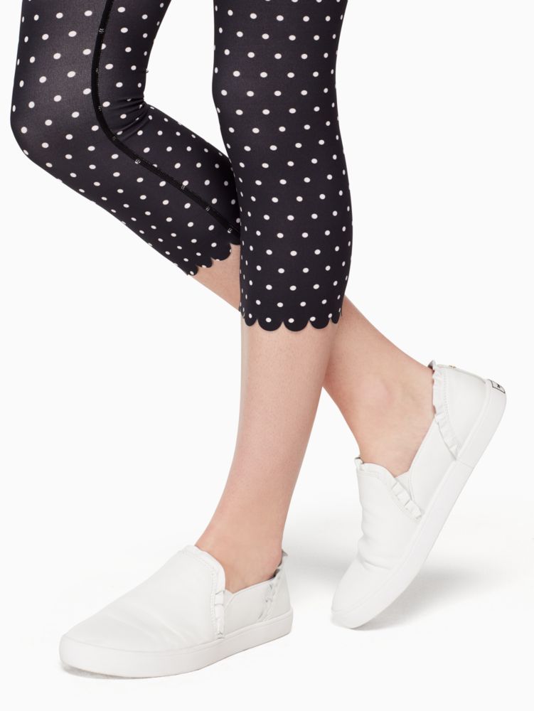 Polka Dot Scallop Legging | Kate Spade New York
