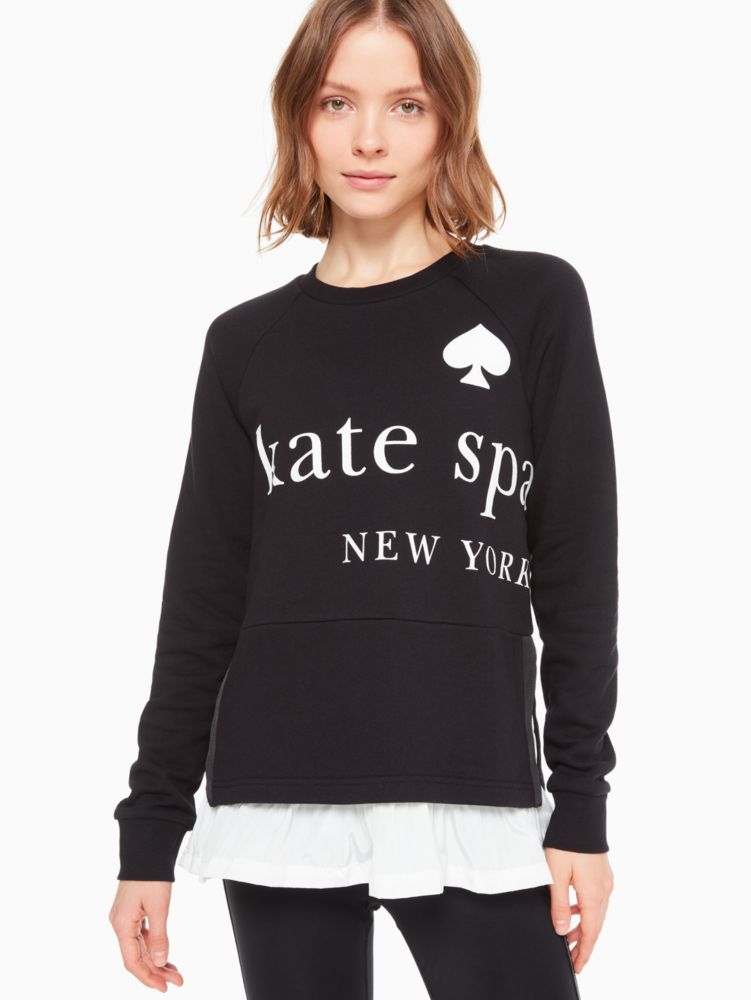 kate spade ruffle pullover hoodie