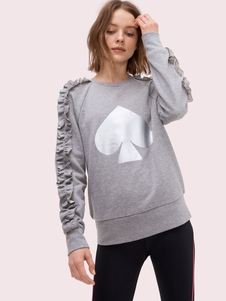 kate spade ruffle pullover hoodie