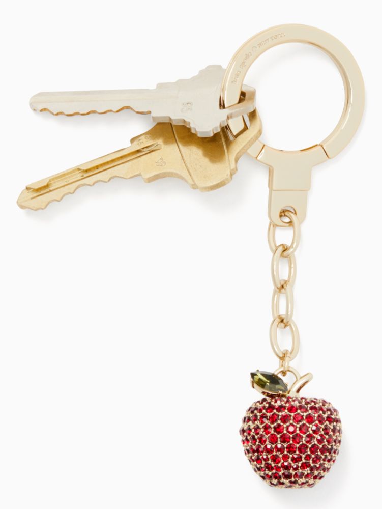 Jeweled Apple Keychain | Kate Spade New York