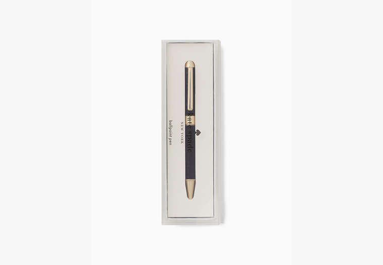 Black Glitter Ballpoint Pen, Black, Product