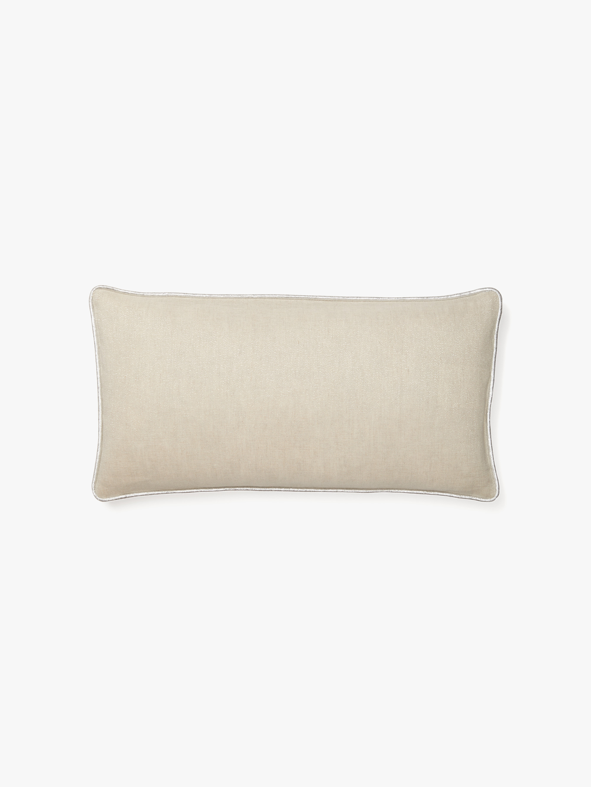 metallic linen pillow