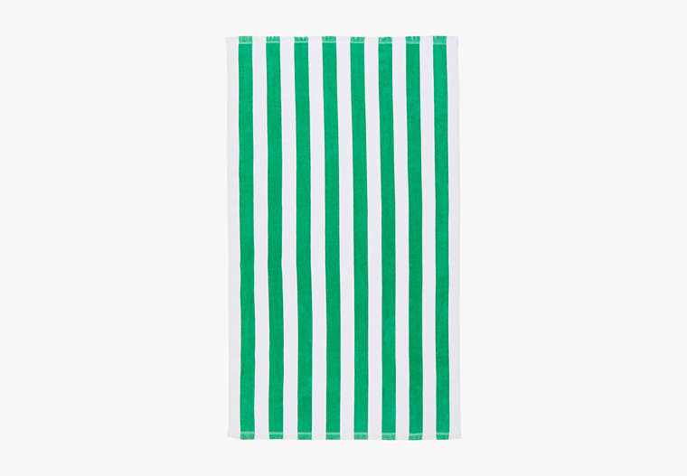 Kate Spade,Stripe Beach Towel,Green image number 0
