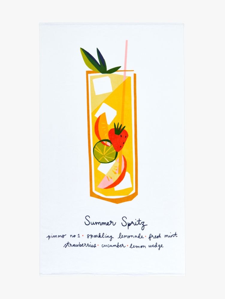 Summer Spritz Pimm's Cup Beach Towel, Multi, Product