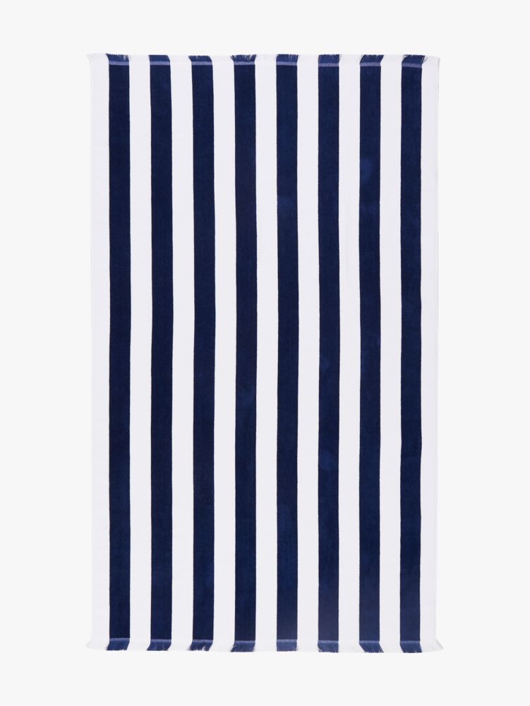 Stripe Beach Towel, Navy, Product