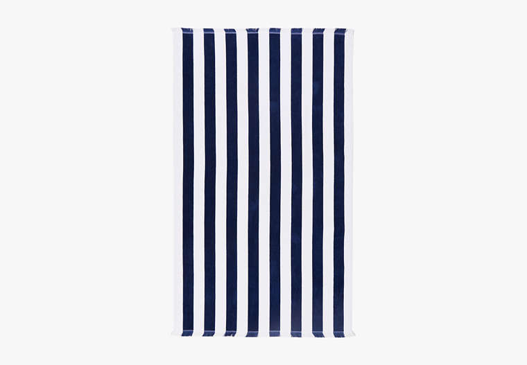 Stripe Beach Towel, Navy, Product image number 0