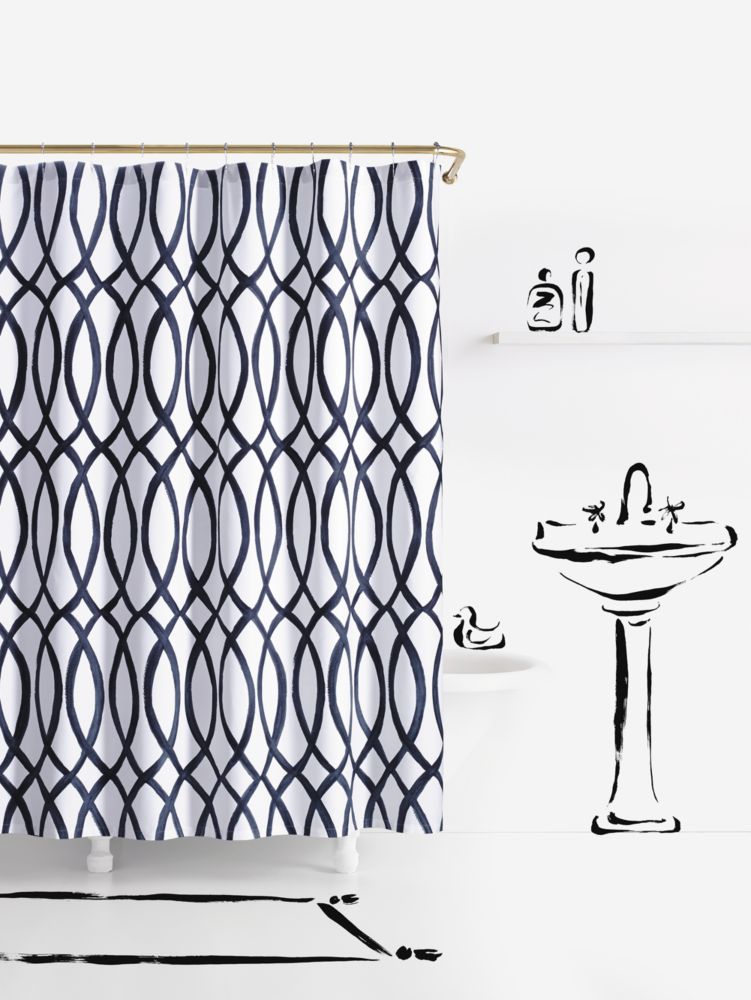 Painted Trellis Shower Curtain Kate Spade New York