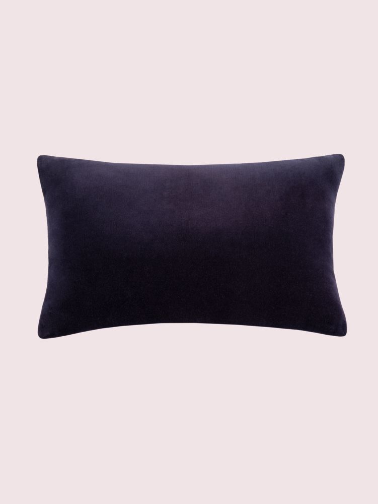 Velvet Reversible Decorative Pillow, Navy, ProductTile