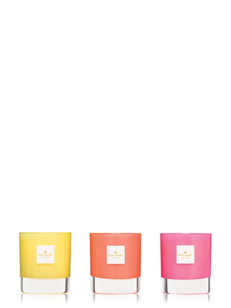 Live Colorfully Candle Trio, Neon, ProductTile