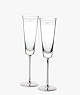 Darling Point Toasting Flute Pair | Kate Spade New York