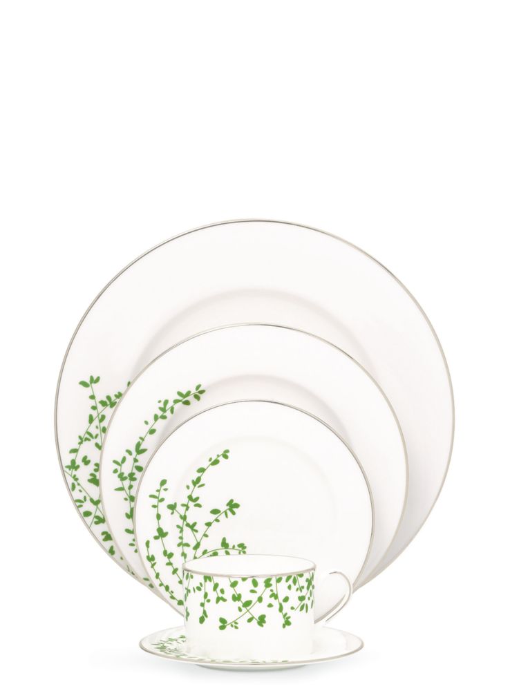 Gardner Street Green 5 Piece Place Setting | Kate Spade New York