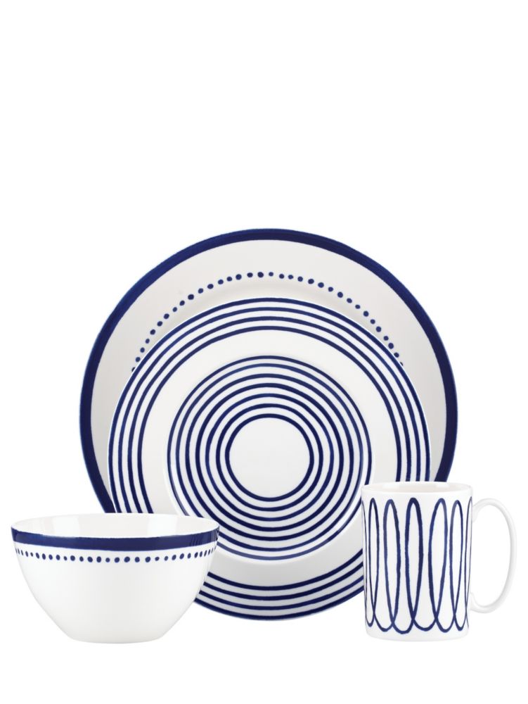 Charlotte Street Four-piece Place Setting, Navy, Product