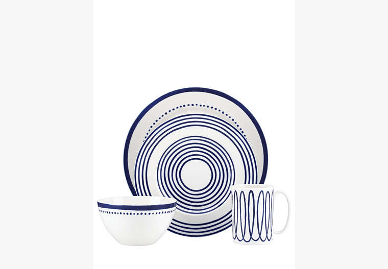 Charlotte Street Four-piece Place Setting, Navy, Product