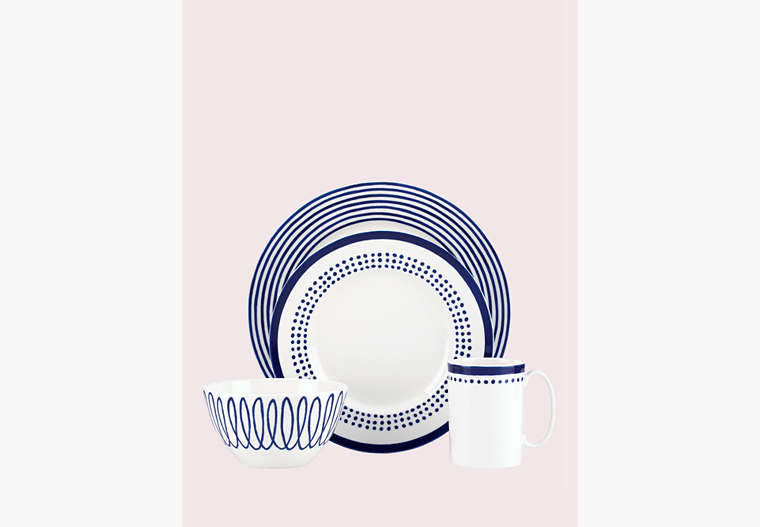 Charlotte Street East Four-piece Place Setting, Navy, Product