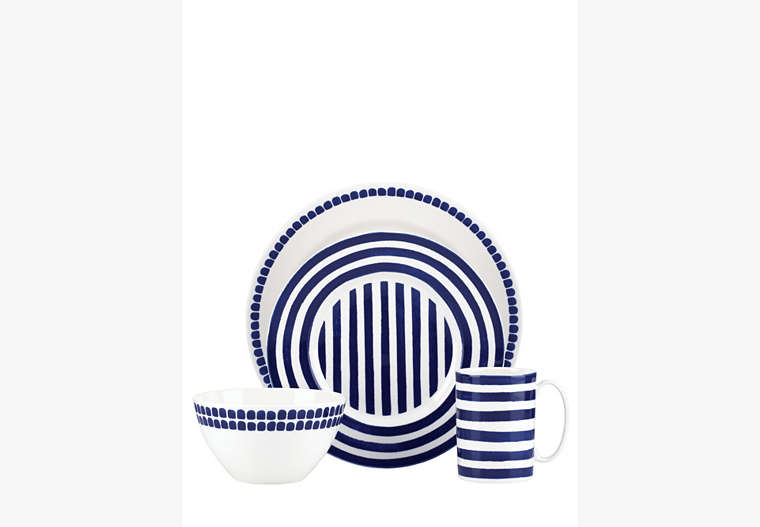 Charlotte Street Four-piece Place Setting, Navy, Product
