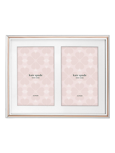 rosy glow double invitation frame