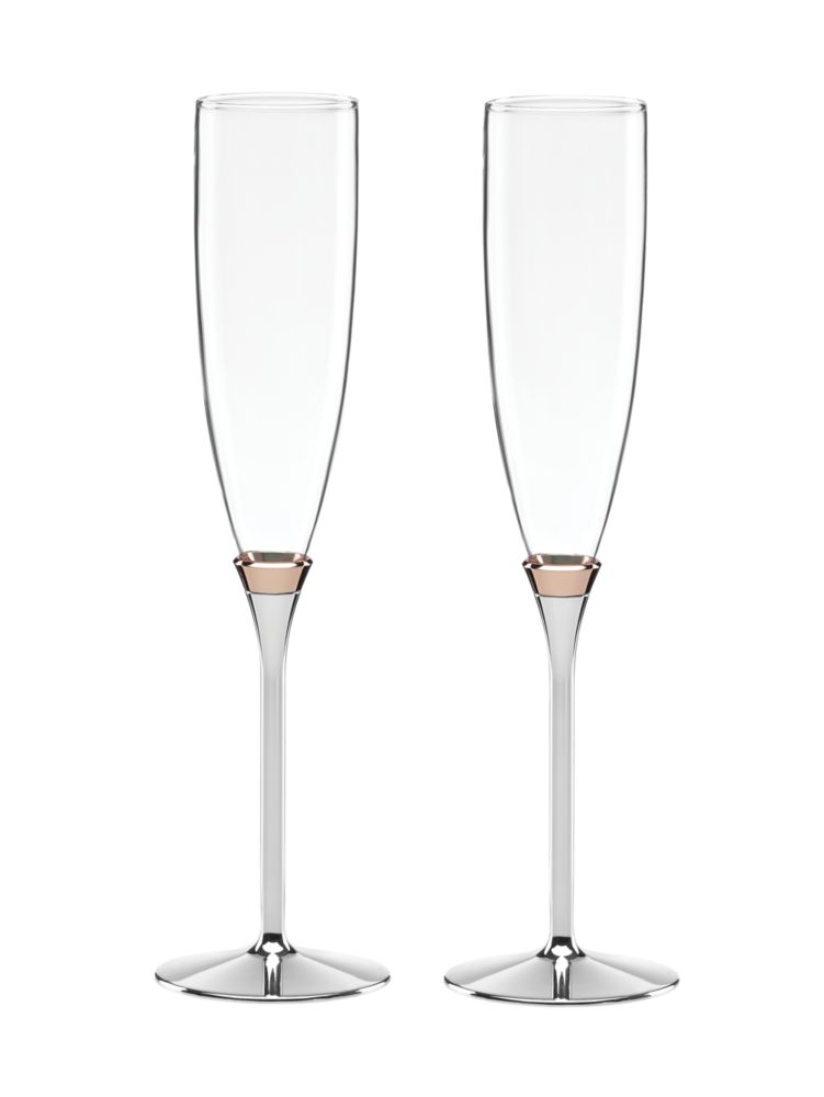 Rosy Glow Toasting Flute Pair | Kate Spade New York