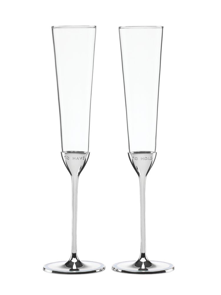 Take The Cake Toasting Flute Pair, Light Blue, Product