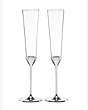 Take The Cake Toasting Flute Pair, Light Blue, Product