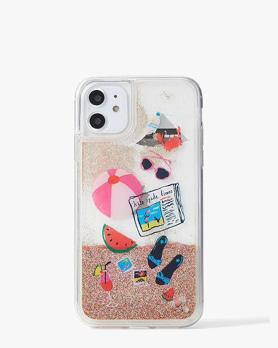 Pool Party Liquid Glitter Iphone 11 Case | Kate Spade New York