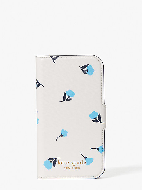 spencer dainty blooms magnetic folio iphone 12 mini case