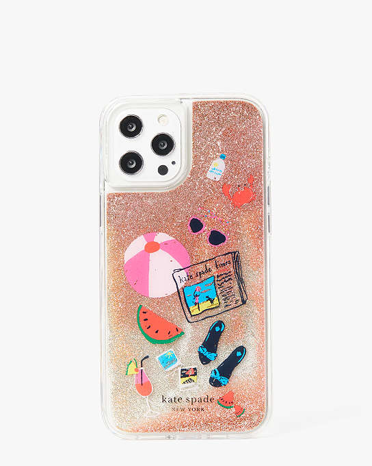 Pool Party Liquid Glitter Iphone 12 Pro Max Case | Kate Spade New York