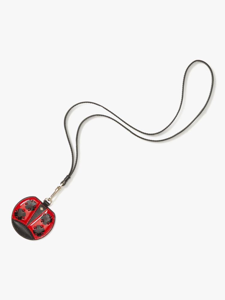 Lady Bug Sticker Lanyard, Black Multi, Product