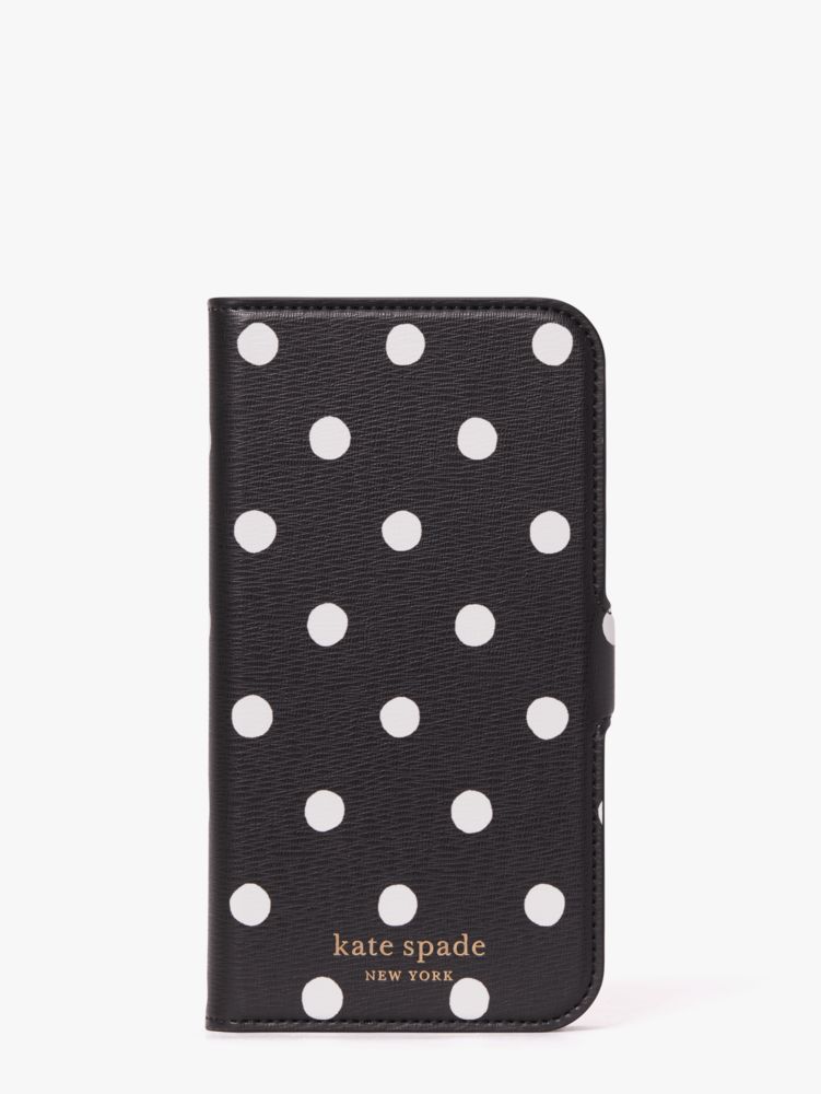 Women's black multi spencer sunshine dot iphone 11 pro max magnetic wrap  folio case | Kate Spade New York NL