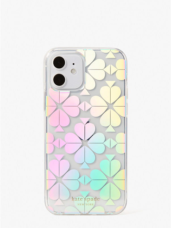 spade flower iridescent iphone 12/12 pro case, , rr_large