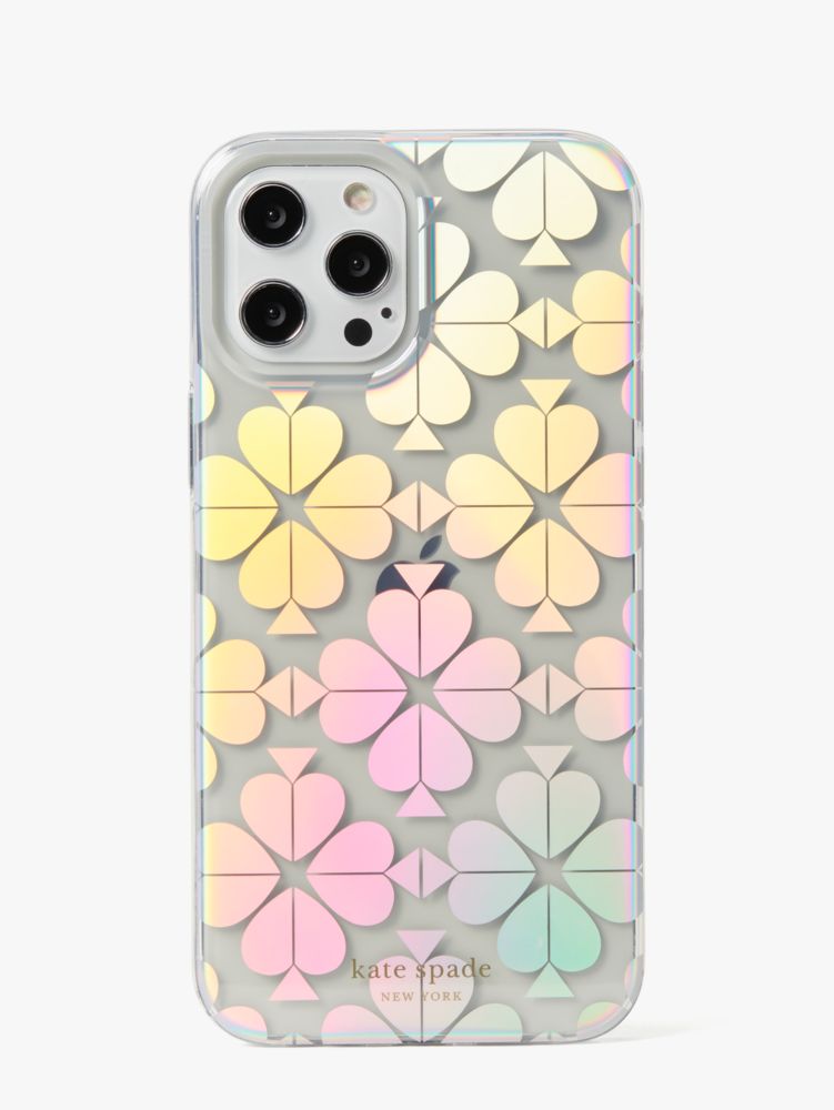 Spade Flower Iridescent Iphone 12 Pro Max Case, Clear, Product