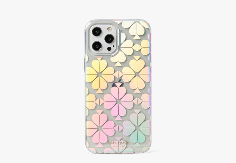 Spade Flower Iridescent Iphone 12 Pro Max Case, Clear, Product image number 0