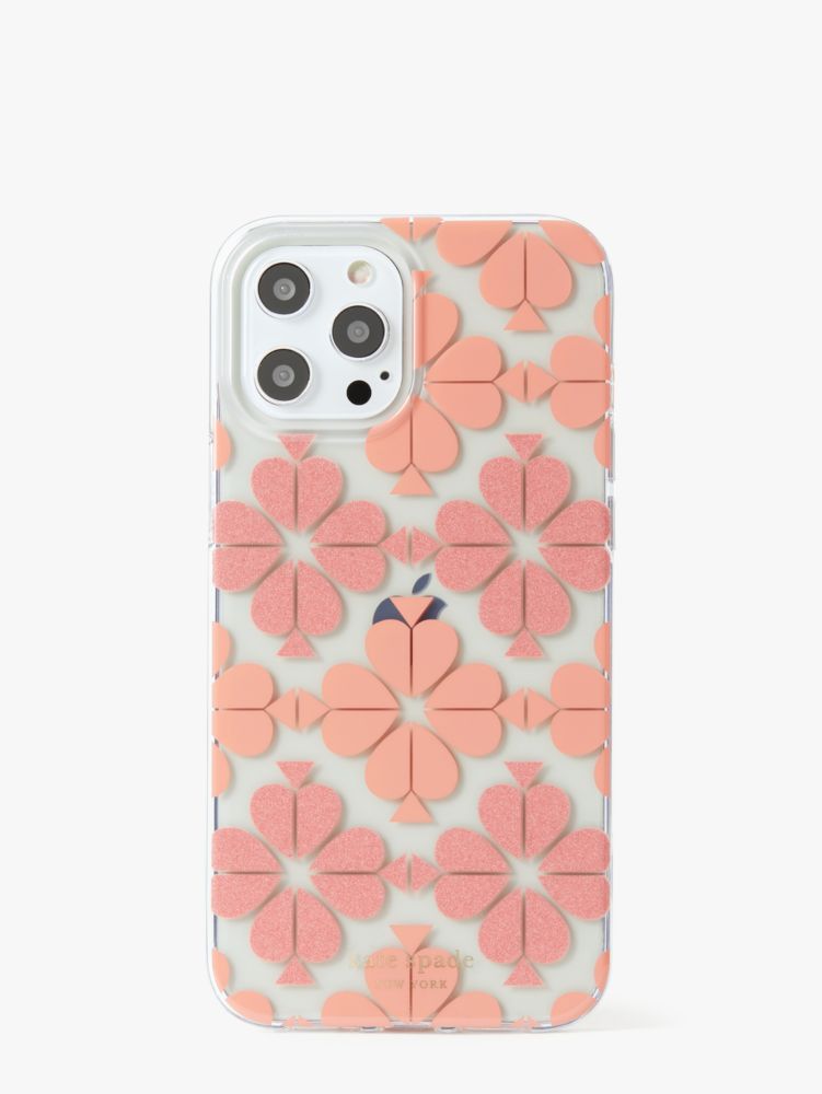 Tonal Spade Flower Iphone 12 Pro Max Case, Pink Multi, Product