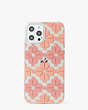 Tonal Spade Flower iPhone 12 Pro Max Case, Pink Multi, Product