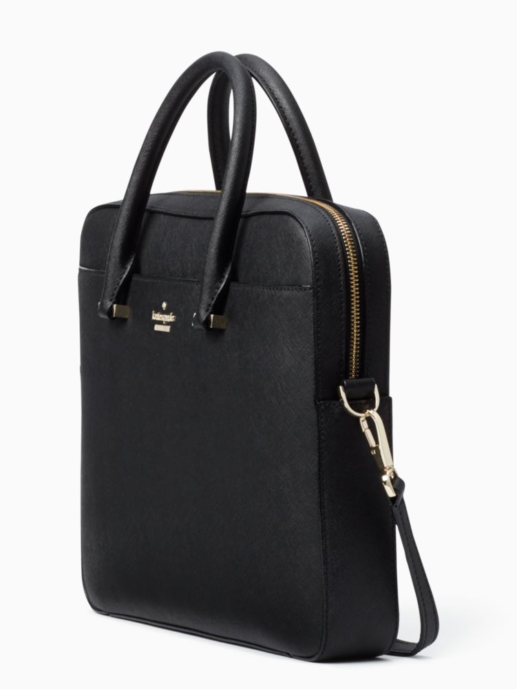 Kate Spade Saffiano Leather Laptop Bag in Black