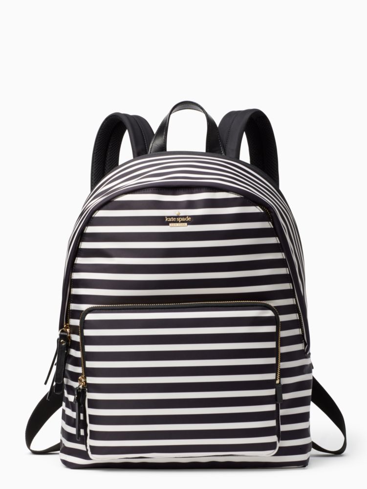 kate spade backpack stripes