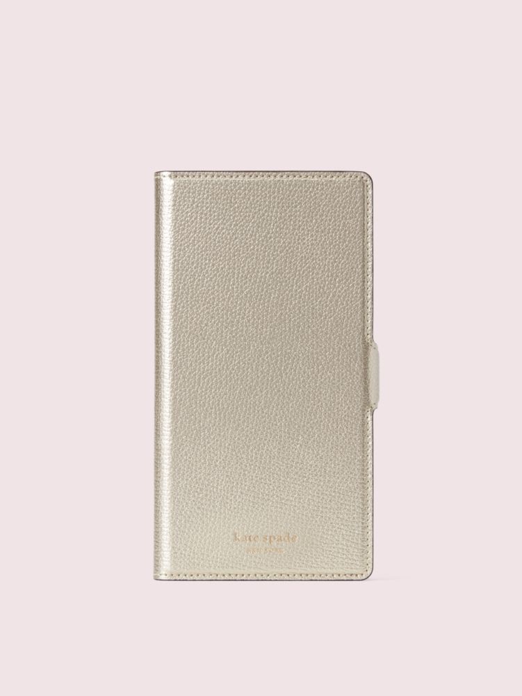 Sylvia Iphone Xs Max Magnetic Wrap Folio Case, Pale Gold, Product
