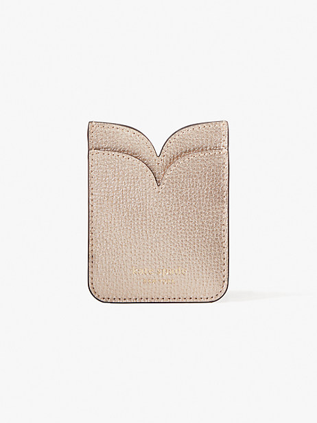 Kate Spade Sylvia Double Sticker Pocket In Rose Gold