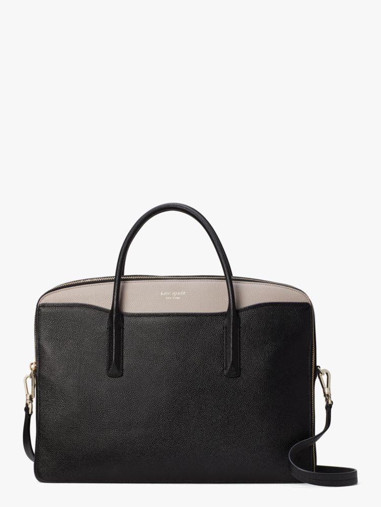 Women's black/warm taupe margaux universal laptop bag | Kate Spade New York  UK