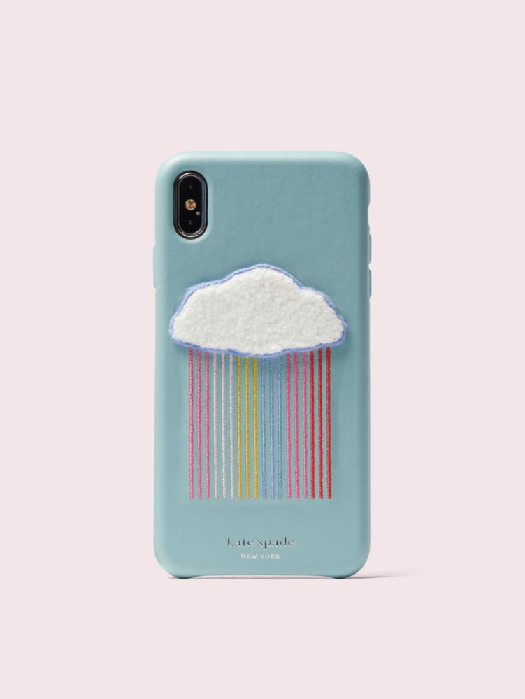 Women's multi rainbow cloud patch iphone xs max case | Kate Spade New York  NL